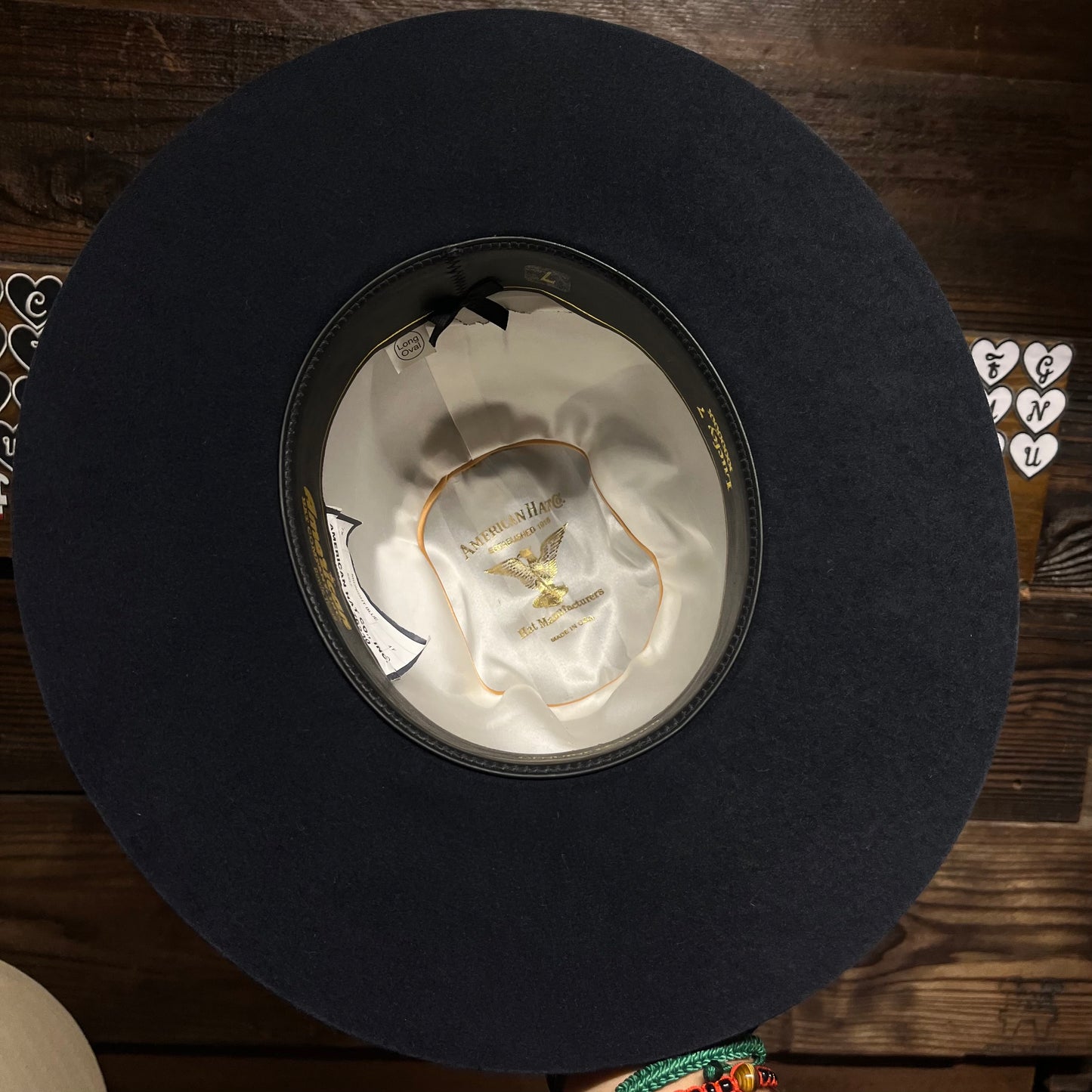 American Hat Co. 7X Midnight Blue Cowboy Hat – 7” Tall Crown, 3 ½” Brim (Lightly Used, Box Included)