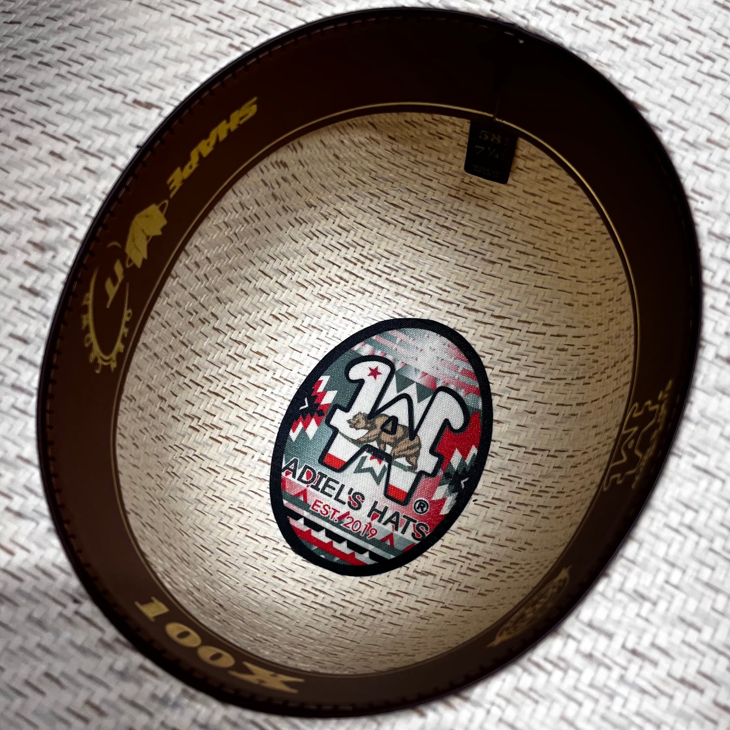 AH 'TIERRA BLANCA' 6” Open Crown Flat 3 3/4” Brim (NO SHAPE)