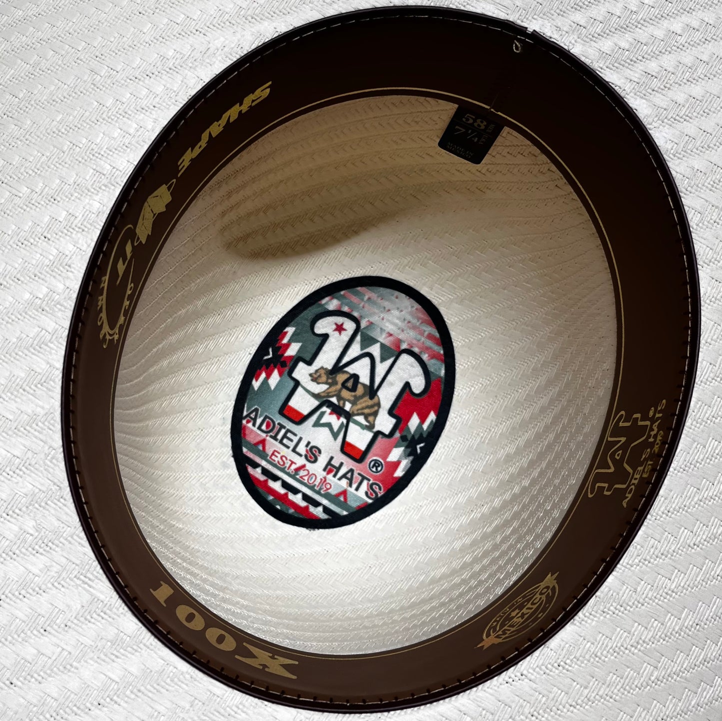 AH 'BLANCA NIEVE' 6” Open Crown Flat 3 3/4” Brim (NO SHAPE)
