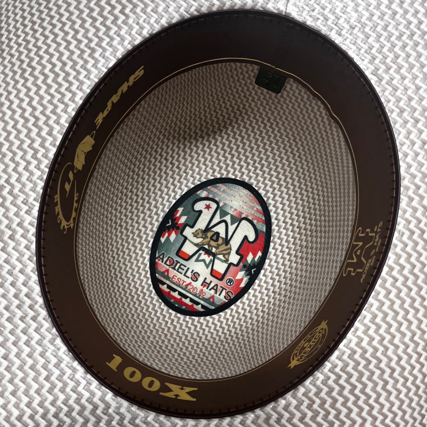 AH 'ZIG ZAG' 6” Open Crown Flat 3 3/4” Brim (NO SHAPE)