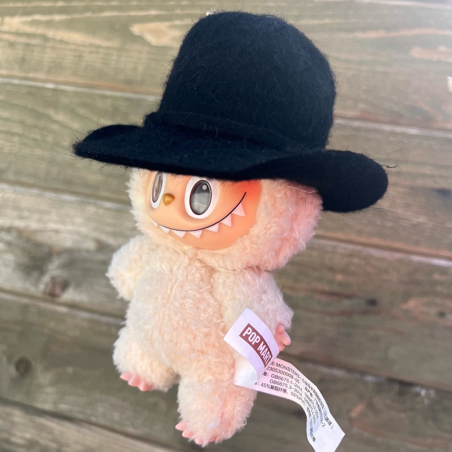 Custom Mini GRIZZLY Cowboy Hat for Labubu, Handmade Felt Hat (LABUBU NOT INCLUDED)