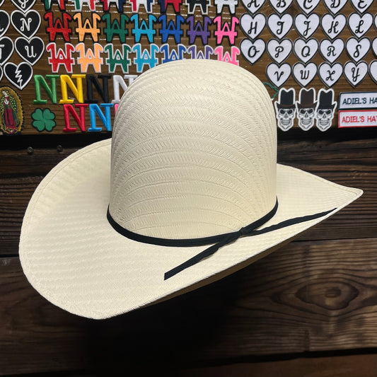 Adiel’s Hats 100X Straw Cowboy Hat – 6.5” Crown, 3 ¾” Brim, Size: 6 7/8